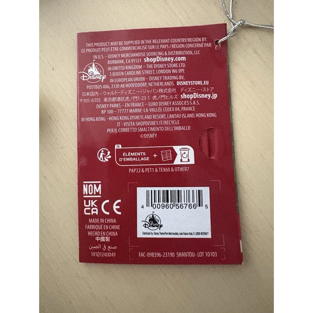 Disney Parks Mickey & Minnie Animated Glow Christmas Holiday Light-up Necklace